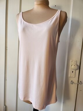 Eileen Fisher L/Petite Silk Opal Pink Signature Stretch Silk Jersey Camisole